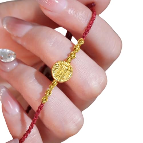 Hkfgdjdl Jade-Imitations-Perlenarmband, Glücksbringer, Reichtum, Handkette für Damen, modisch, gewebte rote Kordel, Handgelenkschmuck Hkfgdjdl Jade-Imitations-Perlenarmband, Glücksbringer, Reichtum, Handkette für Damen, modisch, gewebte rote Kordel, Handgelenkschmuck von Hkfgdjdl