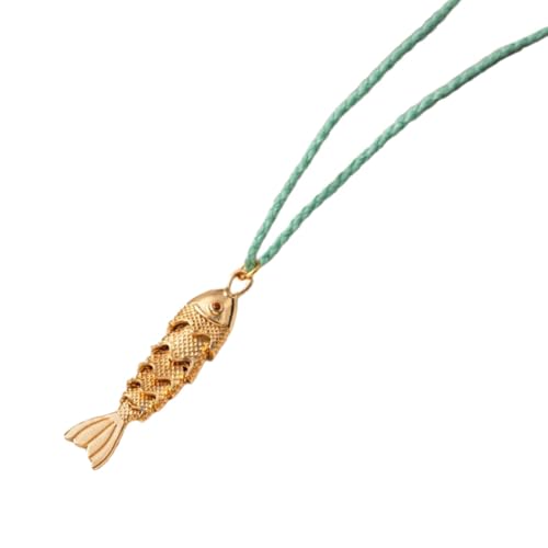 Hkfgdjdl Modische Halskette, trendiger verstellbarer Fisch-Anhänger, modische Halskette, Damen-Schmuck-Accessoire Hkfgdjdl Modische Halskette, trendiger verstellbarer Fisch-Anhänger, modische Halskette, Damen-Schmuck-Accessoire von Hkfgdjdl