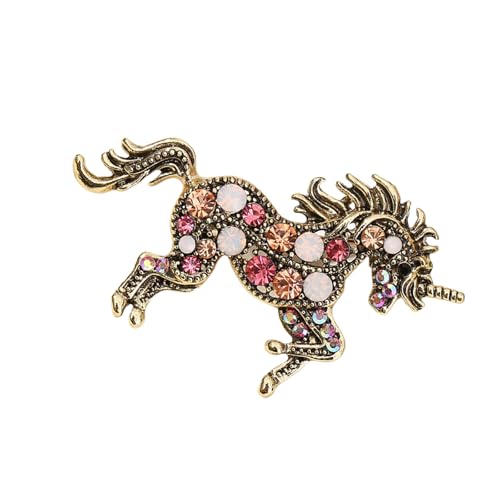 Hkfgdjdl Stilvolle Brosche, multifunktionales Accessoire, schönes Pferdeabzeichen, Tier-Brosche für Mode-Enthusiasten von Hkfgdjdl