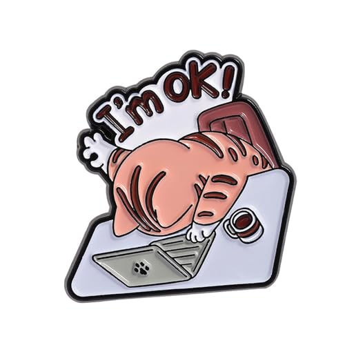 Hkfgdjdl Verspielte Orangen Katzen Brosche Legierung Metall Tierschmuck Zubehör Kleidung Zubehör für lässige Outfits und Verschenken Hkfgdjdl Verspielte Orangen Katzen Brosche Legierung Metall Tierschmuck Zubehör Kleidung Zubehör für lässige Outfits und Verschenken von Hkfgdjdl