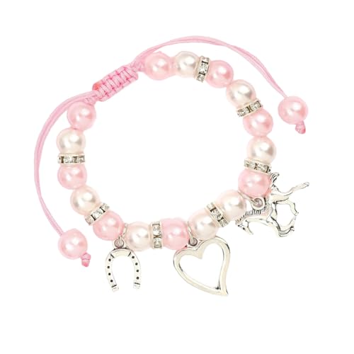 Hkfgdjdl Verstellbares Sternelfenanhänger-Armband mit Kunstperlen-Akzenten für Damen und Mädchen, leichter Schmuck für den täglichen Gebrauch Hkfgdjdl Verstellbares Sternelfenanhänger-Armband mit Kunstperlen-Akzenten für Damen und Mädchen, leichter Schmuck für den täglichen Gebrauch von Hkfgdjdl