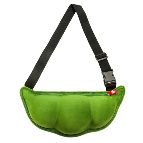 3D Pea Pod Crossbody Sling Backpack Plush Edamame Sling Bag Cute Sojabohnen Small Chest Bag Daypack Fanny Pack Crossbody Bag Purse, Grün , Niedlich 3D Pea Pod Crossbody Sling Backpack Plush Edamame Sling Bag Cute Sojabohnen Small Chest Bag Daypack Fanny Pack Crossbody Bag Purse, Grün , Niedlich von Hkufpq