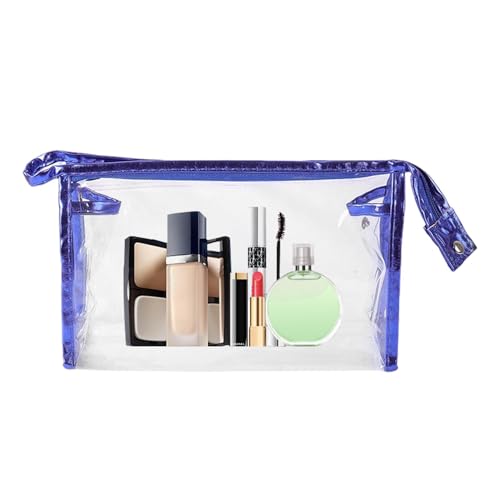 Hlagmix Transparente Make-up-Tasche, Transparente Reise-Make-up-Tasche - Kosmetiktaschen mit Reißverschluss, Kulturbeutel-Organizer | Reisetasche, wasserdichte Kosmetiktasche, Kulturbeutel, von Hlagmix