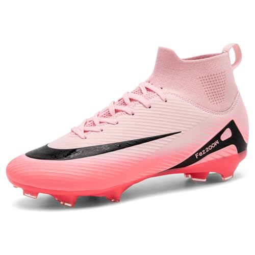 Hmhnsya Fußballschuhe Herren Professionelle Trainings Spike Fußballschuhe Hoher Knöchel Fußballschuhe für Kinder Unisex Turnschuhe von Hmhnsya