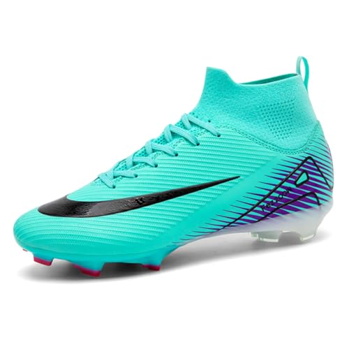 Hmhnsya Fußballschuhe Herren Professionelle Trainings Spike Fußballschuhe Hoher Knöchel Fußballschuhe für Kinder Unisex Turnschuhe von Hmhnsya