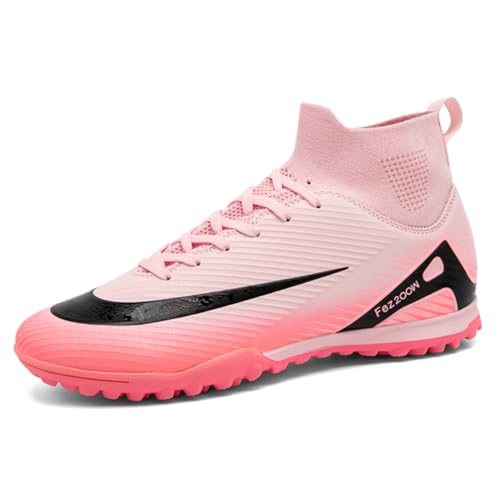 Hmhnsya Fußballschuhe Herren Professionelle Trainings Spike Fußballschuhe Hoher Knöchel Fußballschuhe für Kinder Unisex Turnschuhe von Hmhnsya
