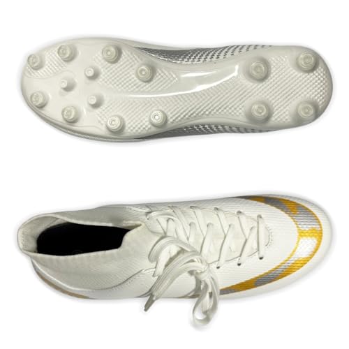 Hmhnsya Unisex Fußballschuhe Herren Professionelle High Top Spike Cleats Athletics Für Jugendliche Kinder von Hmhnsya