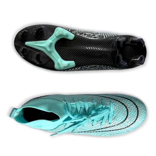 Hmhnsya Unisex Fußballschuhe Herren Professionelle Fußballschuhe High Top Spike Cleats Athletics Für Jugendliche Kinder Fußballschuhe von Hmhnsya