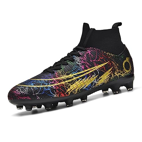 Hmhnsya Unisex Fußballschuhe Herren Professionelle Fußballschuhe High Top Spike Cleats Athletics Für Jugendliche Kinder Fußballschuhe Hmhnsya Unisex Fußballschuhe Herren Professionelle Fußballschuhe High Top Spike Cleats Athletics Für Jugendliche Kinder Fußballschuhe von Hmhnsya
