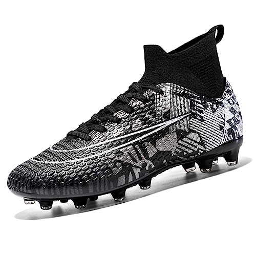 Hmhnsya Unisex Fußballschuhe Herren Professionelle High Top Spike Cleats Athletics Für Jugendliche Kinder von Hmhnsya