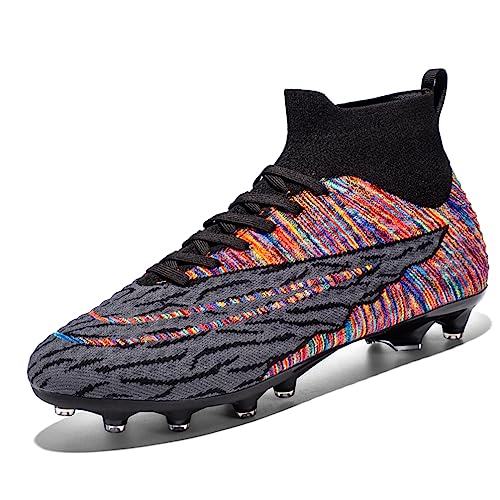 Hmhnsya Unisex Fußballschuhe Herren Professionelle High Top Spike Cleats Athletics Für Jugendliche Kinder von Hmhnsya