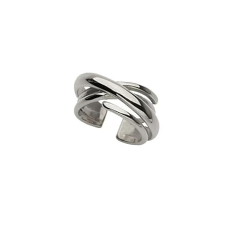 Hmsanase Ring Ringe Damen Bijouterie Herren Glatte Ringe Für Frauen, Schöne Offene Fingerringe Für Partys, Weiss von Hmsanase