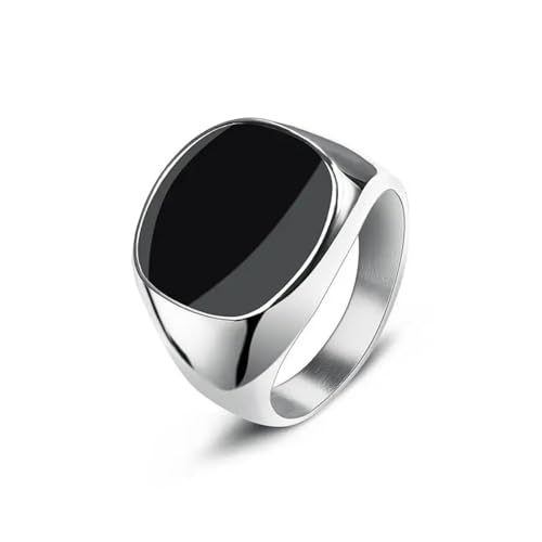 Hmsanase Ring Ringe Damen Bijouterie Herren Herrenring Punk Rock Glatter Ring Für Männer Hip Hop Party Männlich Hochzeit Anel 11 Silber von Hmsanase