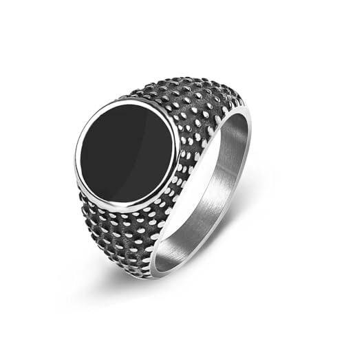 Hmsanase Ring Ringe Damen Bijouterie Herren Herrenring Punk Rock Glatter Ring Für Männer Hip Hop Party Männlich Hochzeit Anel 11 Vintageround von Hmsanase