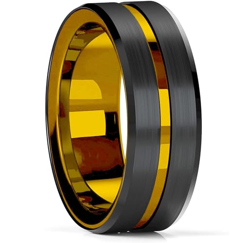 Hmsanase Ring Ringe Damen Bijouterie Herren Herrenringe, Schwarz, Matt Gebürstet, Verlobungsringe Für Männer, Hochzeitstag, 12, Stil 28 von Hmsanase