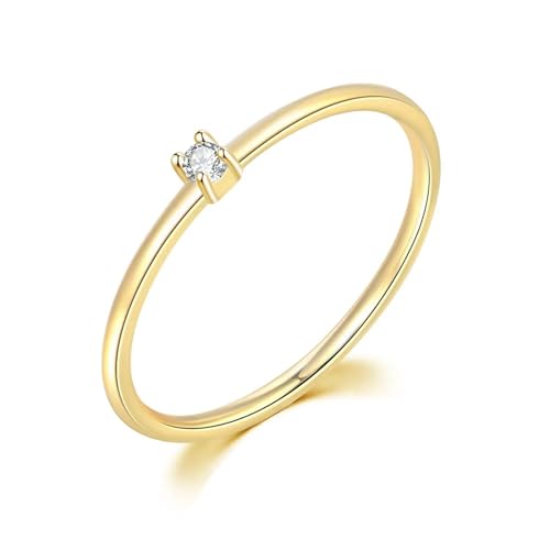 Hmsanase Ring Ringe Damen Bijouterie Herren Kleine Dünne Kleine Fingerringe Für Frauen, Hochzeit, Verlobung, Braut, Fingerring 5 R255 von Hmsanase