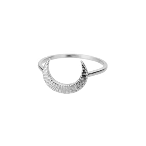 Hmsanase Ring Ringe Damen Bijouterie Herren Mondringe Für Frauen, Vintage, Geometrischer Tier-Fingerring, Hochzeit, Verlobungsring, Silber von Hmsanase