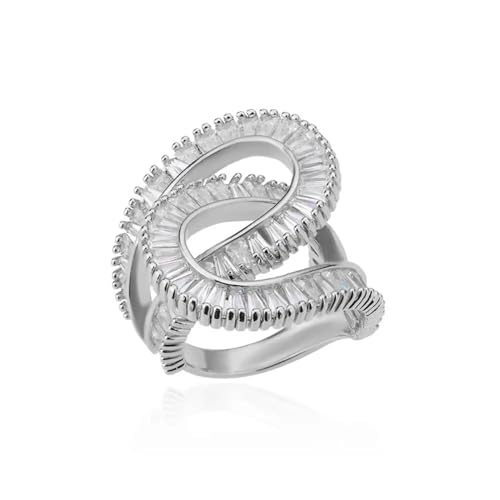 Hmsanase Ring Ringe Damen Bijouterie Herren Ringe Für Damen Ring Hochzeit Silber von Hmsanase