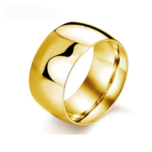 Hmsanase Ring Ringe Damen Bijouterie Herren Schlichter Ring, Breiter Herrenring, Ehering, Verlobungsring, 10 Gold von Hmsanase