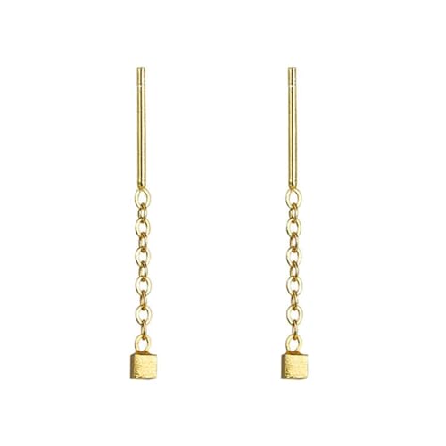 Ohrringe Ohrstecker Damen Schmuck Earrings Einfache Quadratische Quaste Baumelnde Ohrringe Für Frauen, Elegante, Trendige Mode, Quaste, Tropfenohrring, Modische Geschenke, Gold von Hmsanase