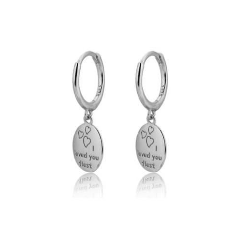 Ohrringe Ohrstecker Damen Schmuck Earrings Geometrische Anhänger-Tropfenohrringe Für Frauen, Paar, Familie, Modisch, Piercing, Pendientes W0363-S von Hmsanase