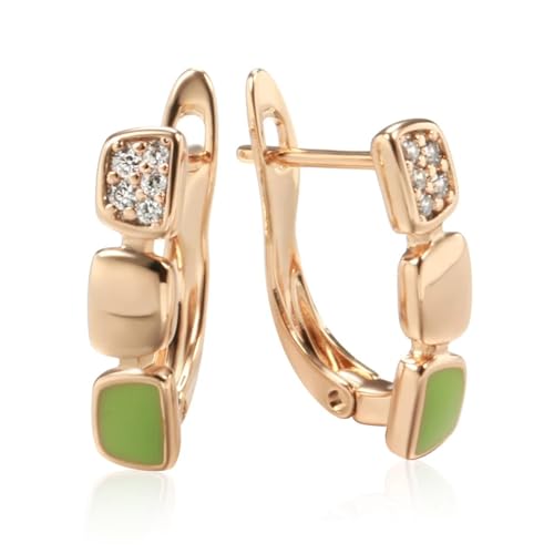 Ohrringe Ohrstecker Damen Schmuck Earrings Mode Grüne Tropfen Ohrringe Für Frauen Mädchen Hochzeit Party Natürliche Eardrop von Hmsanase