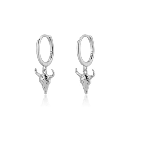 Ohrringe Ohrstecker Damen Schmuck Earrings Ohrring Mit Stierkopf-Anhänger    Für Damen Und Mädchen, Geschenk Für   Partys, W0121-S von Hmsanase