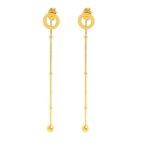 Ohrringe Ohrstecker Damen Schmuck Earrings Ohrringe, Minimalistisch, Hohl, Rund, Anhänger, Modische Kette, Baumelnde Ohrringe Für Frauen, Bankett-Geschenk von Hmsanase