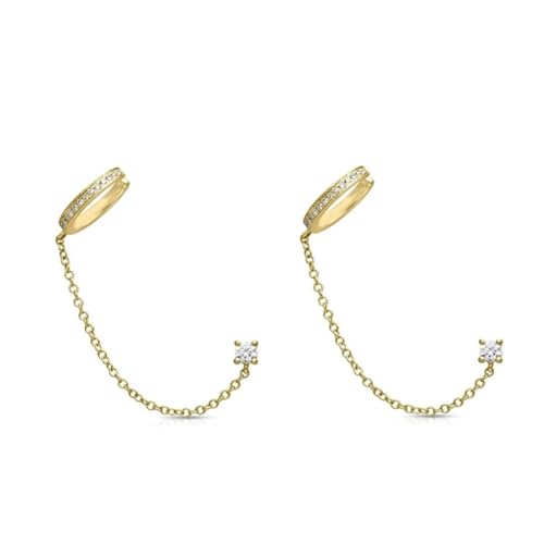 Ohrringe Ohrstecker Damen Schmuck Earrings Ohrringe Für Frauen, Bunt, Piercing-Ohrstecker, Kette, Manschettenohrringe, Modisch, Jqh0211-Gg von Hmsanase