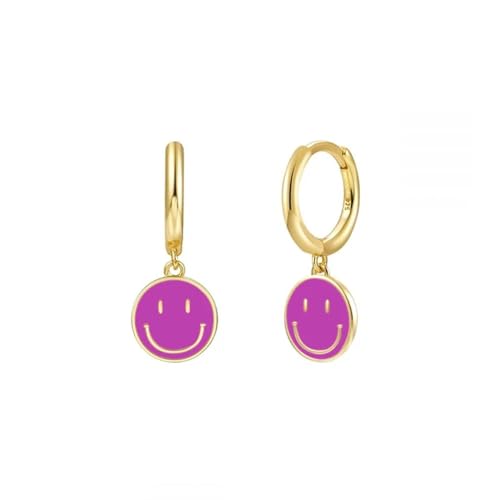 Ohrringe Ohrstecker Damen Schmuck Earrings Runde Baumelnde Ohrringe Für Frauen, Bunte Piercing-Tropfen-Anhänger-Ohrringe, Modisch, Jqh0081-Gg-4 von Hmsanase