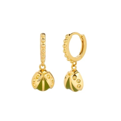 Ohrringe Ohrstecker Damen Schmuck Earrings Stil Ohrschnalle Punk Tier Anhänger Tropfen Ohrringe Für Frauen Bunte Straße Kreativ W0445-Grün von Hmsanase