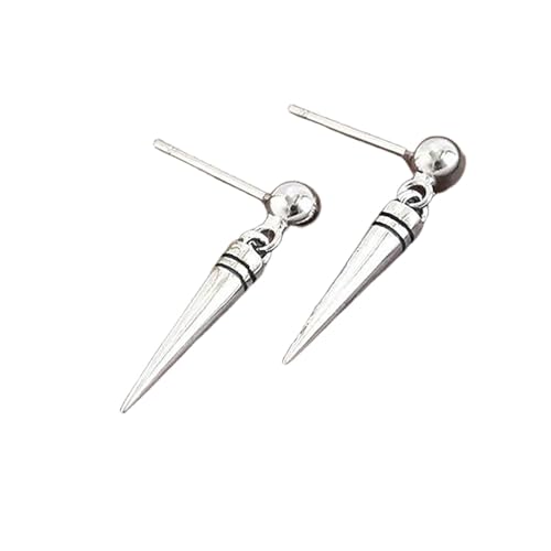 Hmzidz Schöne Spike Ohrringe für Frauen,Damen Ohrstecker Silber 925,Piercing Ohrstecker mit Silber Kugel,Geometrische Hängende Ohrringe,Modeschmuck Ohrhänger für Frauen Mädchen von Hmzidz