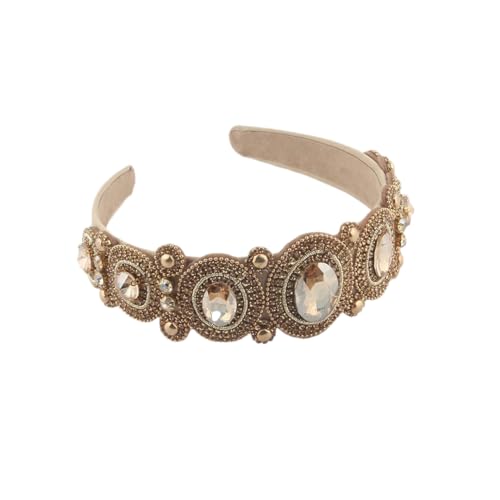 Damen-Haarbänder mit Kristallen, gepolstert, Vintage-Stil, lässig, formelle Veranstaltung, 4 von Hndudnff