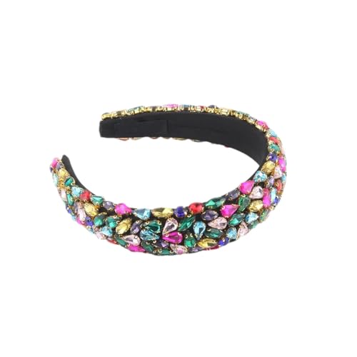 Damen-Haarbänder mit Kristallen, gepolstert, für Hochzeit, Party, Vintage-Stil, 2 Stück von Hndudnff
