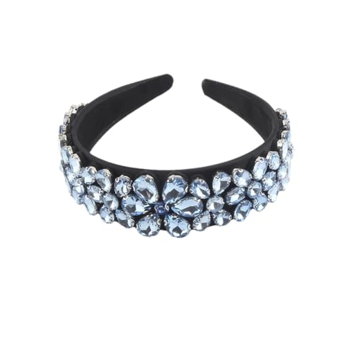 Damen-Haarbänder mit Kristallsteinen, für Hochzeit, formelle Veranstaltung, Vintage-Stil, breit, 1 Stück von Hndudnff