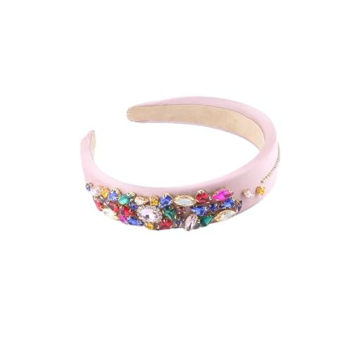 Damen-Haarbänder mit Strasssteinen, gepolstert, Vintage-Stirnband, 5 von Hndudnff