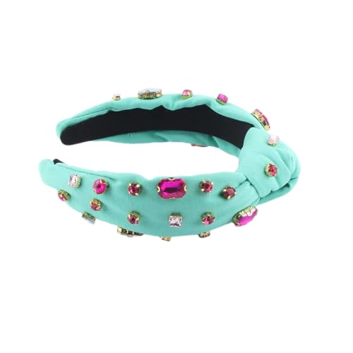 Damen-Haarband aus Velours, Strass, Perlen, Mittelknoten, Party-Haarband, 3 Damen-Haarband aus Velours, Strass, Perlen, Mittelknoten, Party-Haarband, 3 von Hndudnff