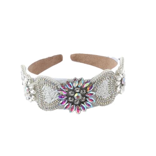 Damen Kristall-Stirnband mit Strasssteinen, Vintage-Stirnband, Hochzeits-Haarband 1 von Hndudnff