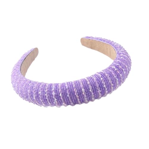 Damen Strass Gepolstertes Stirnband Vintage Haarband Kristall Breit Dickes Stirnband 19 Haarbänder von Hndudnff