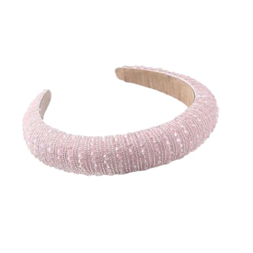 Damen Strass Gepolstertes Stirnband Vintage Haarband Kristall Breit Dickes Stirnband 21 Haarbänder von Hndudnff