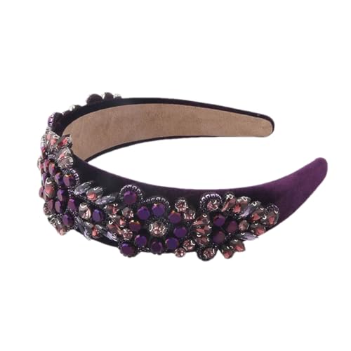 Damen Strass Stirnband Geometrische Strass Haarreifen Vintage Abschlussball Stirnband 4 Haarbänder von Hndudnff