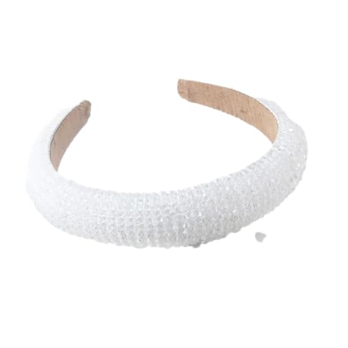 Damen Strass gepolstertes Stirnband Vintage Haarband Kristall breit dick Stirnband 10 Haarbänder von Hndudnff