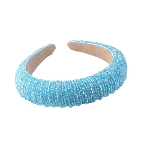 Damen Strass gepolstertes Stirnband Vintage Haarband Kristall breit dick Stirnband 12 Haarbänder von Hndudnff