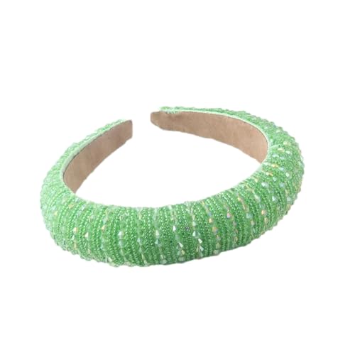 Damen Strass gepolstertes Stirnband Vintage Haarband Kristall breit dick Stirnband 13 Haarbänder von Hndudnff