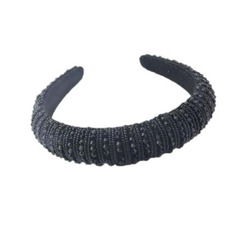 Damen Strass gepolstertes Stirnband Vintage Haarband Kristall breit dick Stirnband 18 Haarbänder von Hndudnff