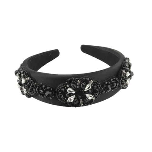 Damen Vintage Kristall Stirnband Hochzeit Stirnband Vintage Casual Stirnbänder 1 von Hndudnff