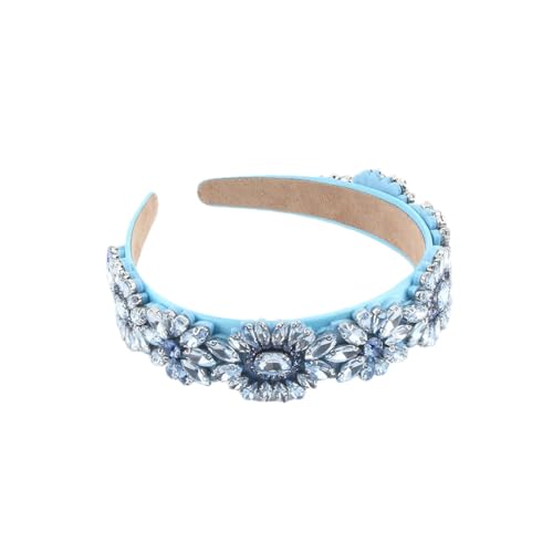 Hndudnff Damen-Haarband mit Kristallsteinen, Vintage-Stil, breit, Hochzeit, formelles Haarband 1 von Hndudnff