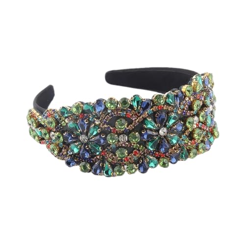 Hndudnff Damen-Haarband mit Strass und breitem Rand, Vintage-Stil, Hochzeits-Stirnband 1 Hndudnff Damen-Haarband mit Strass und breitem Rand, Vintage-Stil, Hochzeits-Stirnband 1 von Hndudnff