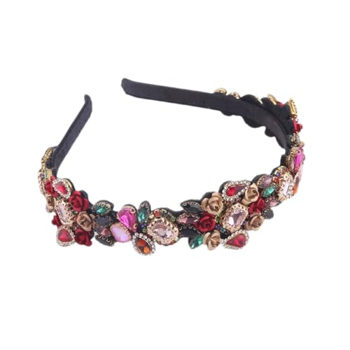 Hndudnff Damen-Stirnband im Vintage-Stil, eingelegt mit Strasssteinen, Kopfbedeckung 1 von Hndudnff