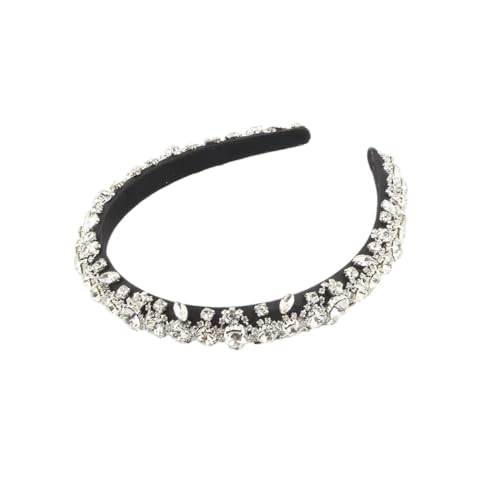 Schmales Damen-Stirnband, Vintage-Stil, Strass, formelle Veranstaltung, Haarband 2 von Hndudnff